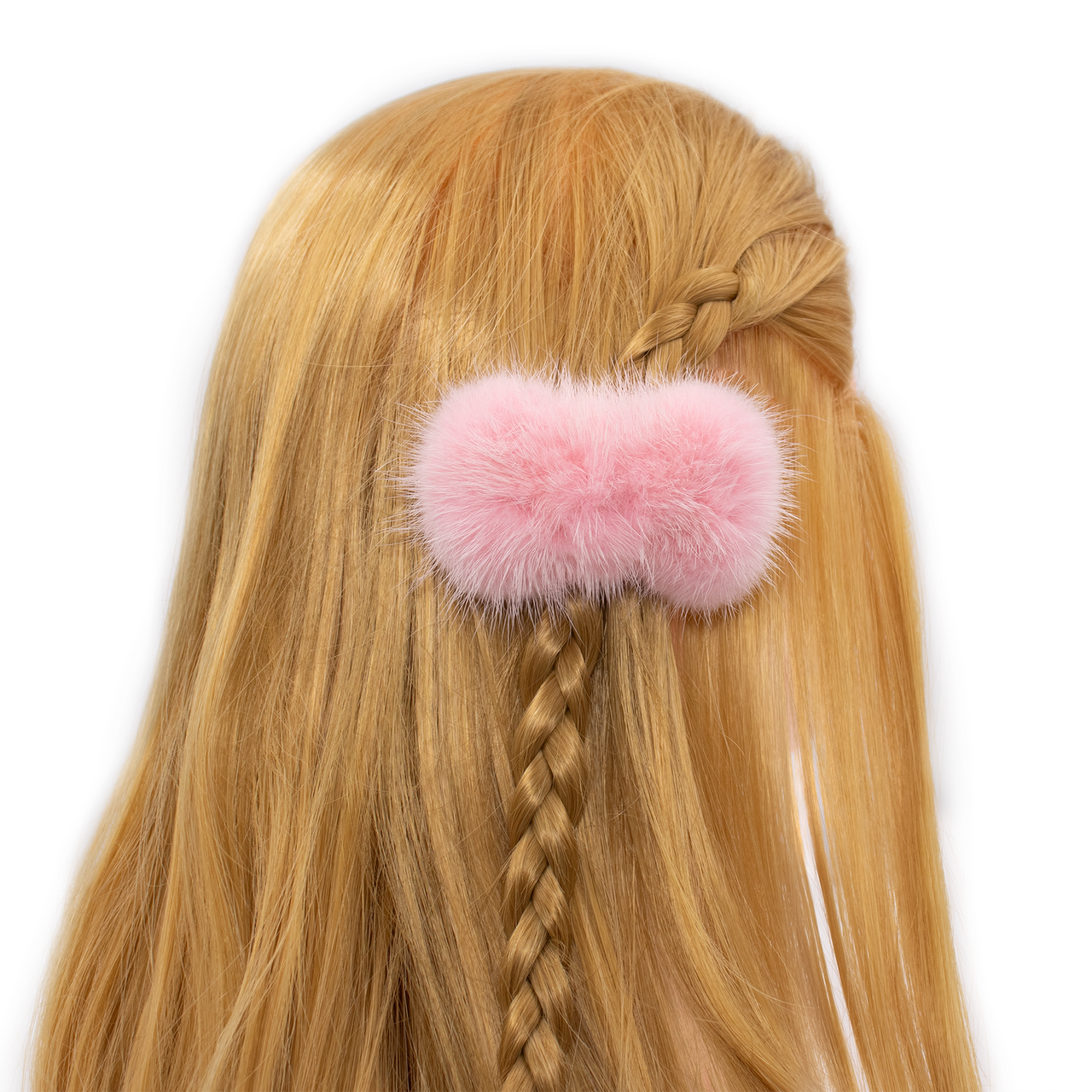 Mink Fur Bow Shaped Hair Clip