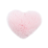 Rex Rabbit Fur Heart Shaped Hair Tie