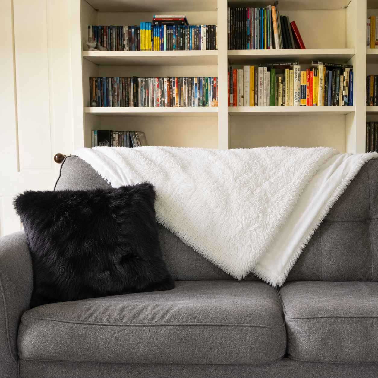 Rabbit Fur Pillow